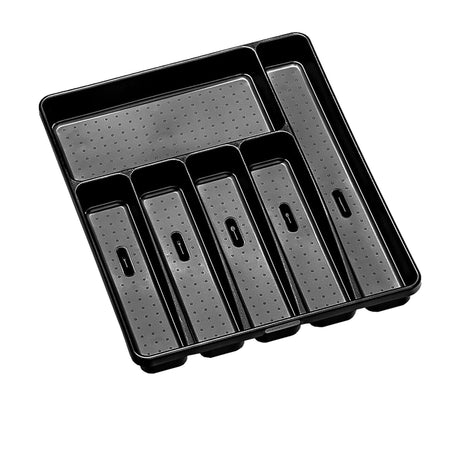 MadeSmart 6 Compartment Cutlery Tray Carbon - Image 01