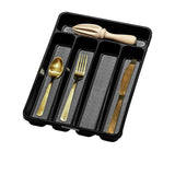 MadeSmart Mini 5 Compartment Cutlery Tray Carbon - Image 04