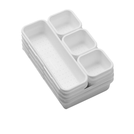 MadeSmart Small Storage Bin Multi Pack Set of 8 in White - Image 02