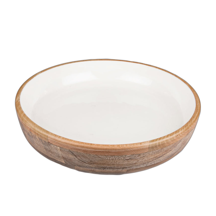 Madras Link Trinity Round Serving Bowl 42.5cm in White - Image 01