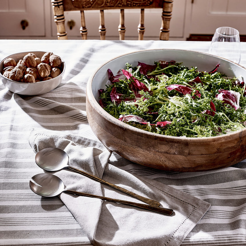 Madras Link Trinity Round Serving Bowl 42.5cm in White - Image 03