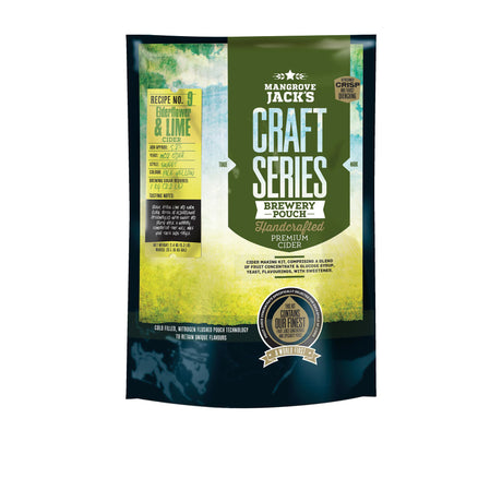 Mangrove Jack's Craft Series Brewery Pouch Elderflower and Lime Cider - Image 01