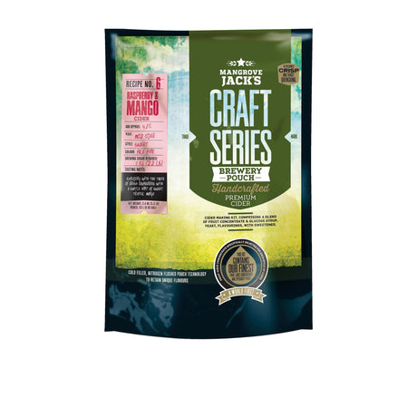 Mangrove Jack's Craft Series Brewery Pouch Raspberry and Mango Cider - Image 01