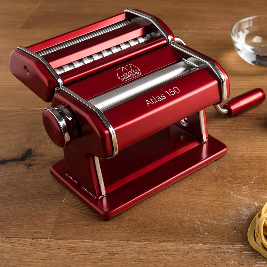 Marcato Atlas 150 Pasta Machine Red - Image 02