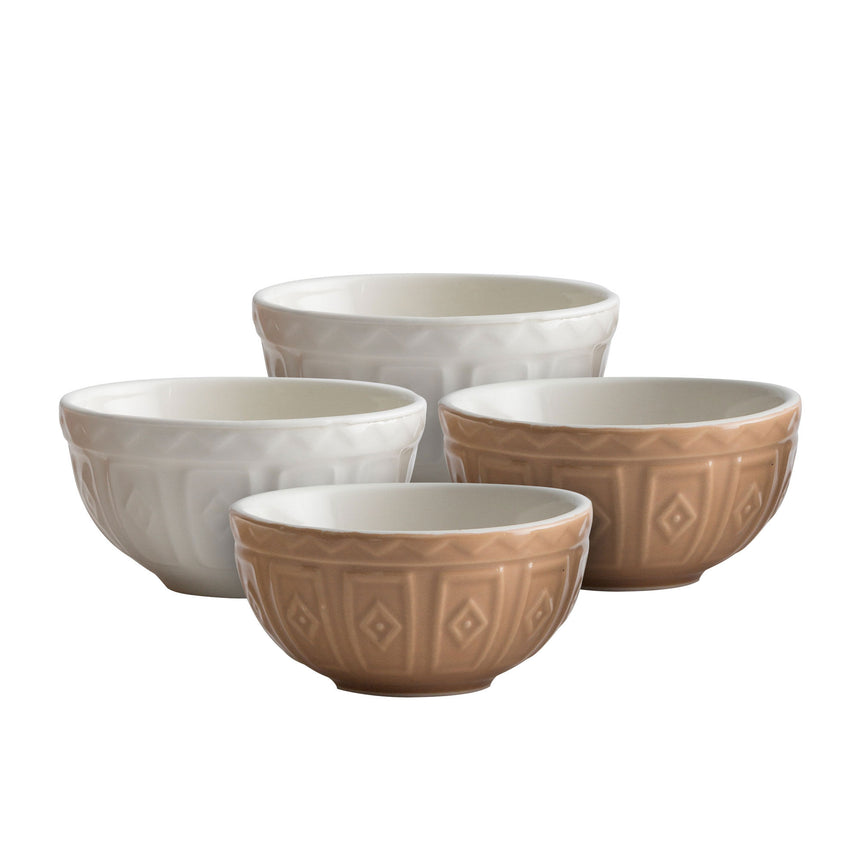 Mason Cash Prep Bowls 10cm Set of 4 Cane - Image 01