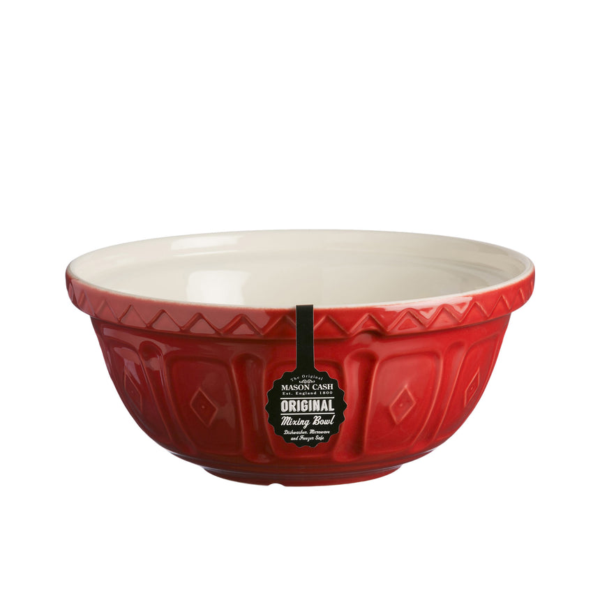 Mason Cash Earthenware Mixing Bowl 29cm 4 Litre in Red - Image 02