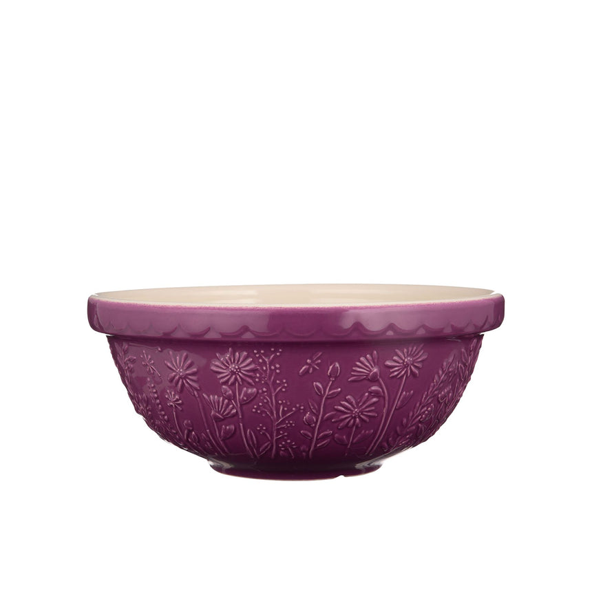 Mason Cash In The Meadow Daisy Mixing Bowl 26cm - 2.7L Purple - Image 01