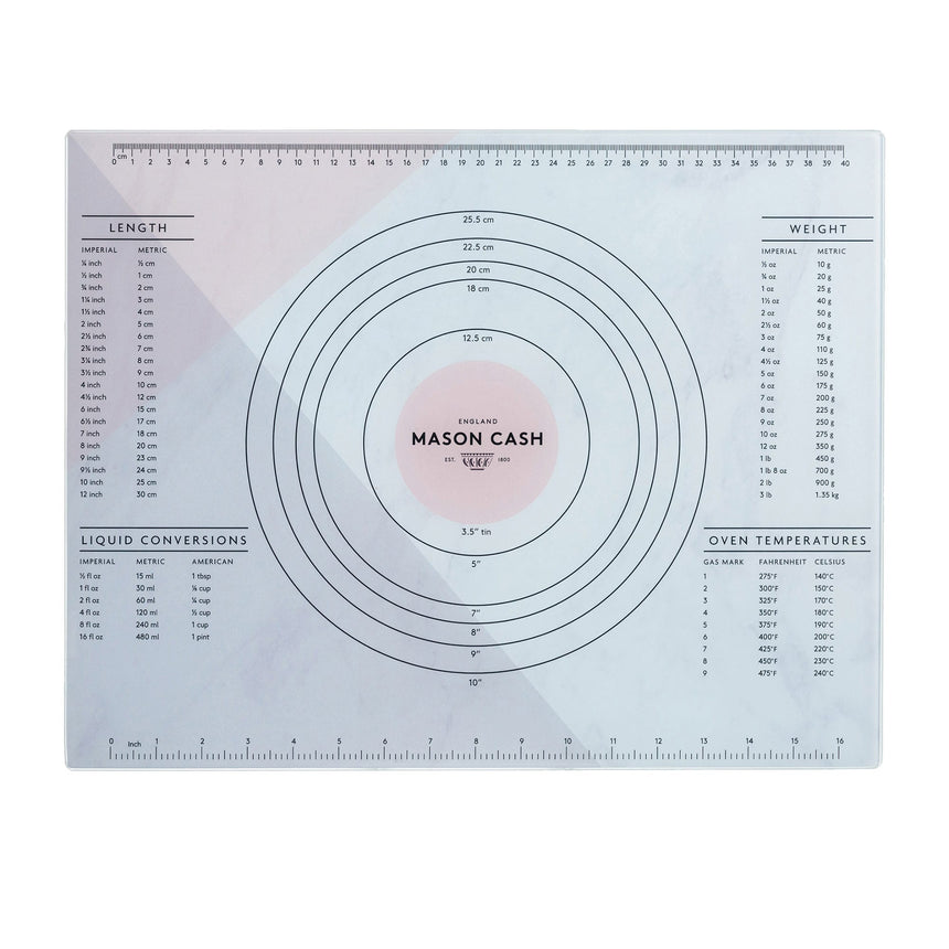 Mason Cash Innovative Kitchen Glass Pastry Board 45cmx35cm - Image 01