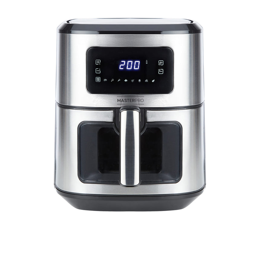 MasterPro Digital Air Fryer 6.5 Litre Stainless Steel - Image 01