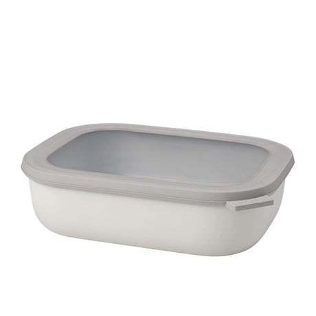 Mepal Cirqula Rectangular Multi Storage Bowl 2 Litre Nordic in White - Image 01