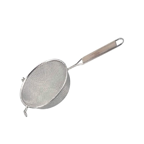 Metaltex Wood Handled Fine Tinned Mesh Strainer 16cm - Image 01