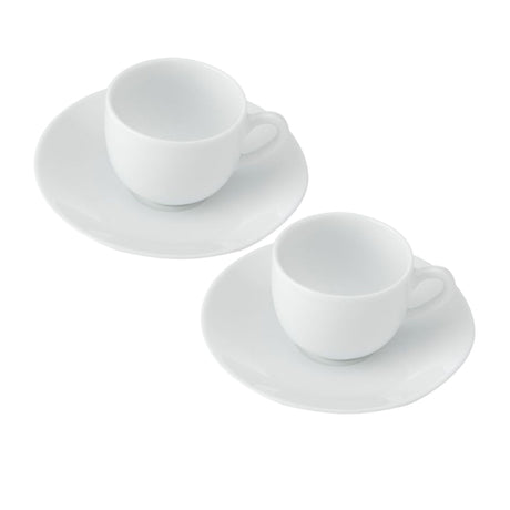 Mikasa Chalk Espresso Cup and Saucer 90ml Set of 2 - Image 01