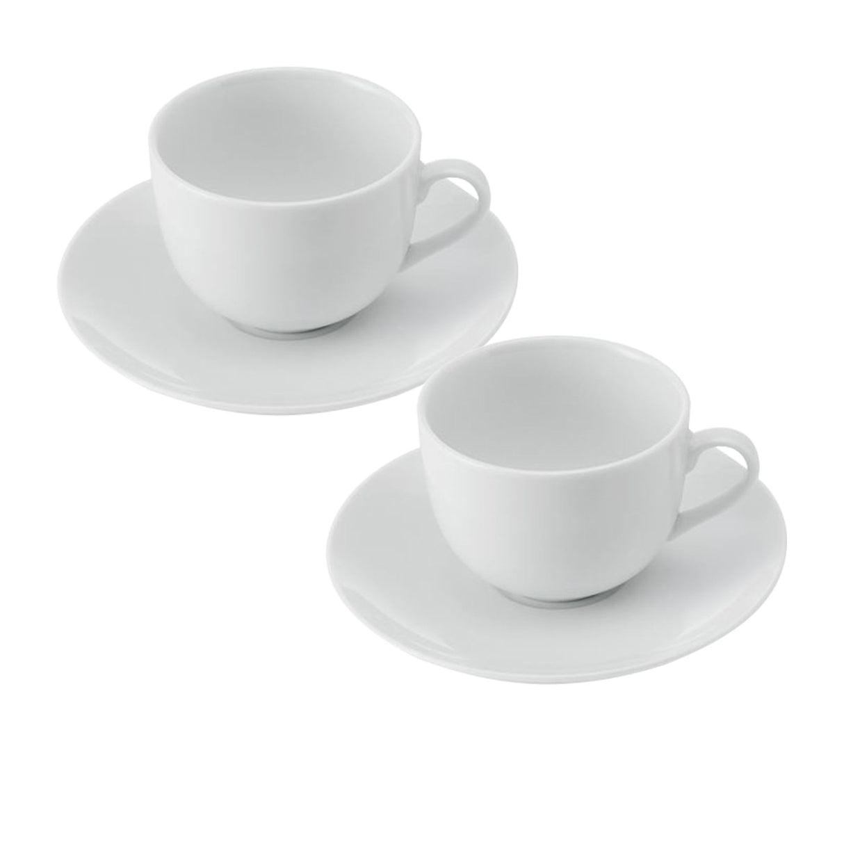 Mikasa Chalk Tea Cup and Saucer 220ml Set of 2 - Image 01