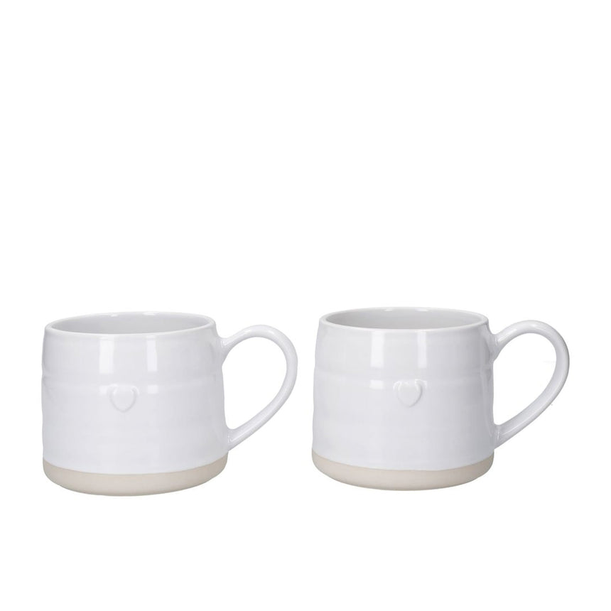 Mikasa Heart Mug 380ml Set of 2 - Image 01