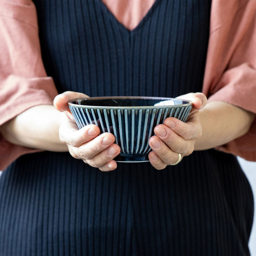 Minoru Touki Sendan Noodle Bowl Set of 2 Midnight in Blue - Image 02