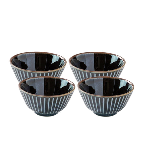 Minoru Touki Sendan Rice Bowl Set of 4 Midnight in Blue - Image 01