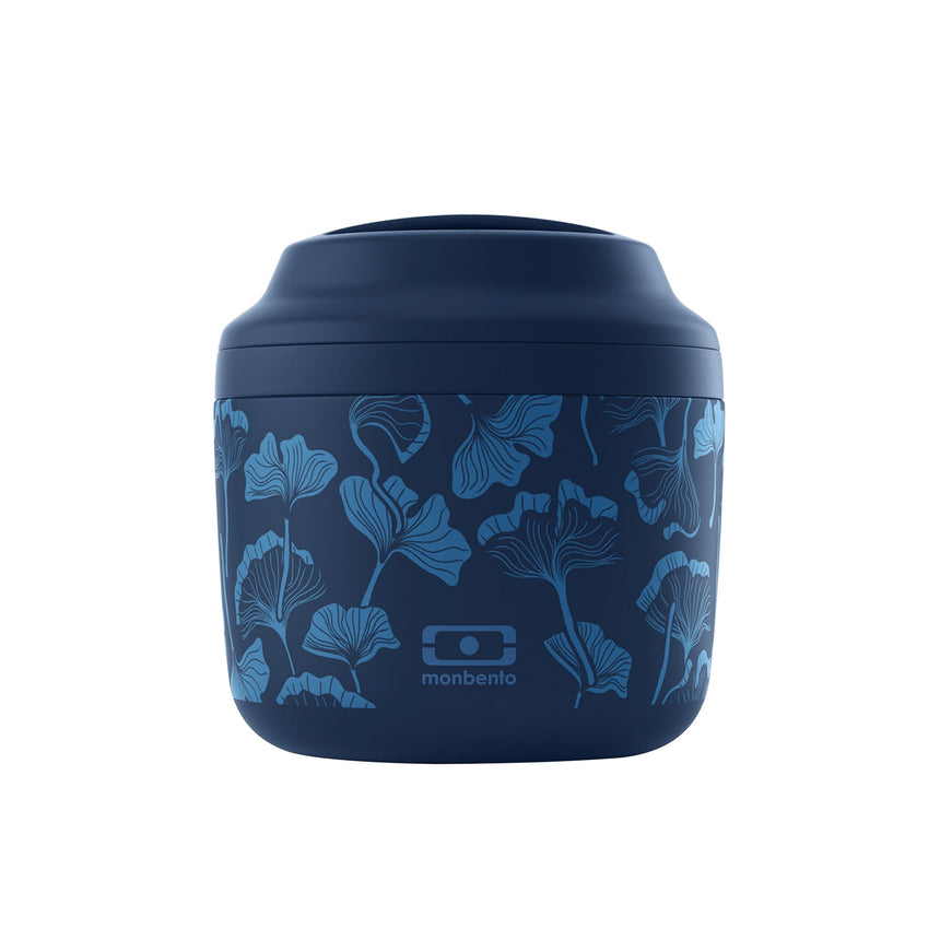 Monbento MB Element Graphic Insulated Food Jar 550ml Ginkgo Blue - Image 01