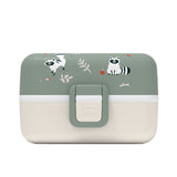 Monbento Tresor Graphic Kids Lunch Box 800ml Green Raccoon - Image 03