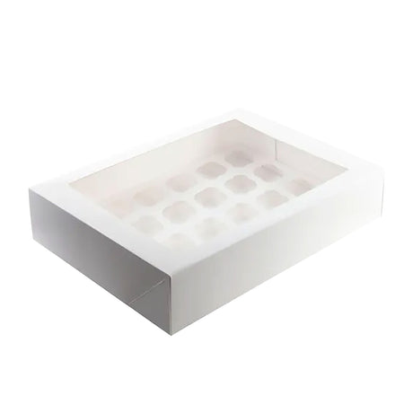 Mondo in White Cupcake Box 24cup - Image 01