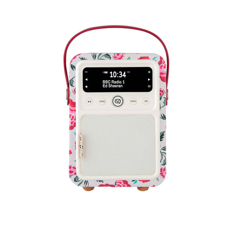 VQ Monty Retro DAB+ Digital Radio Cath Kidston Strawberry Garden - Image 01