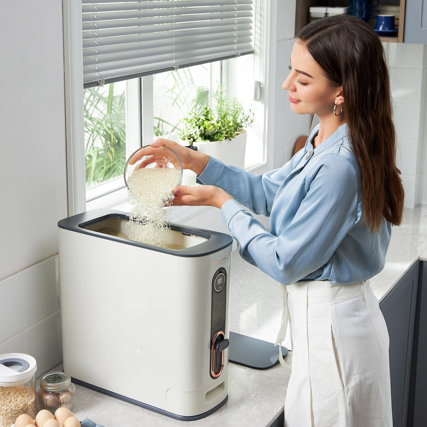 Morphy Richards Automatic Rice Dispenser with Moisture Drying Box 12 Litre in White - Image 05