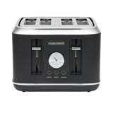 Morphy Richards Boutique Retro Design 4 Slice Toaster in Black - Image 01