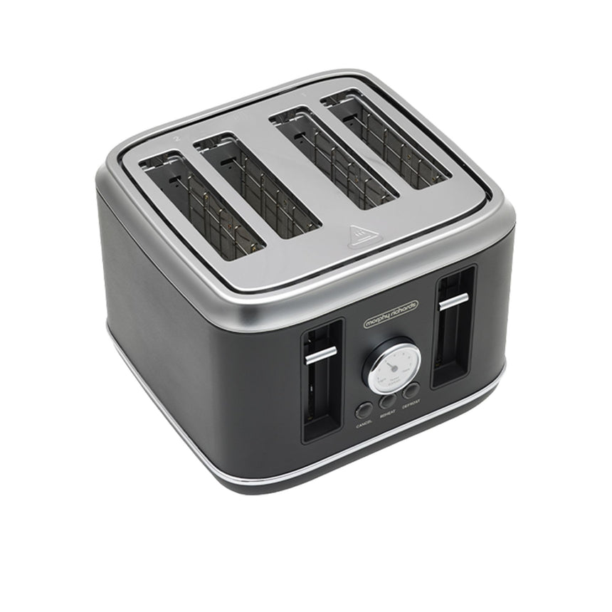 Morphy Richards Boutique Retro Design 4 Slice Toaster in Black - Image 04