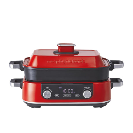 Morphy Richards Digital Multifunction Cooking Pot in Red - Image 01