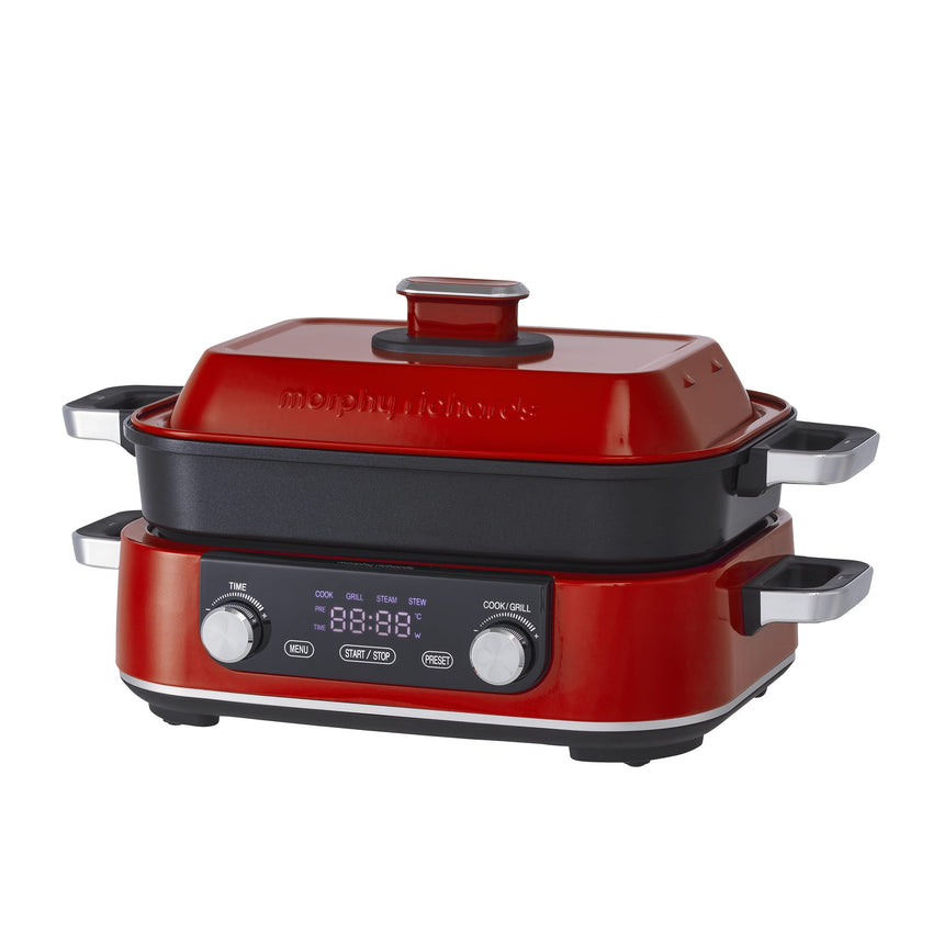 Morphy Richards Digital Multifunction Cooking Pot in Red - Image 06