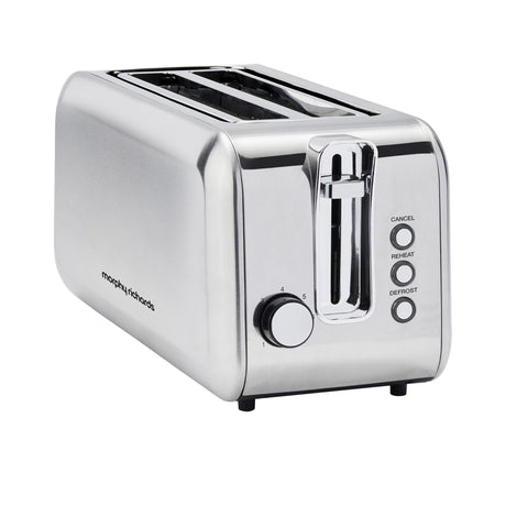 Morphy Richards Equip 4 Slice Long Slot Toaster Stainless Steel - Image 01