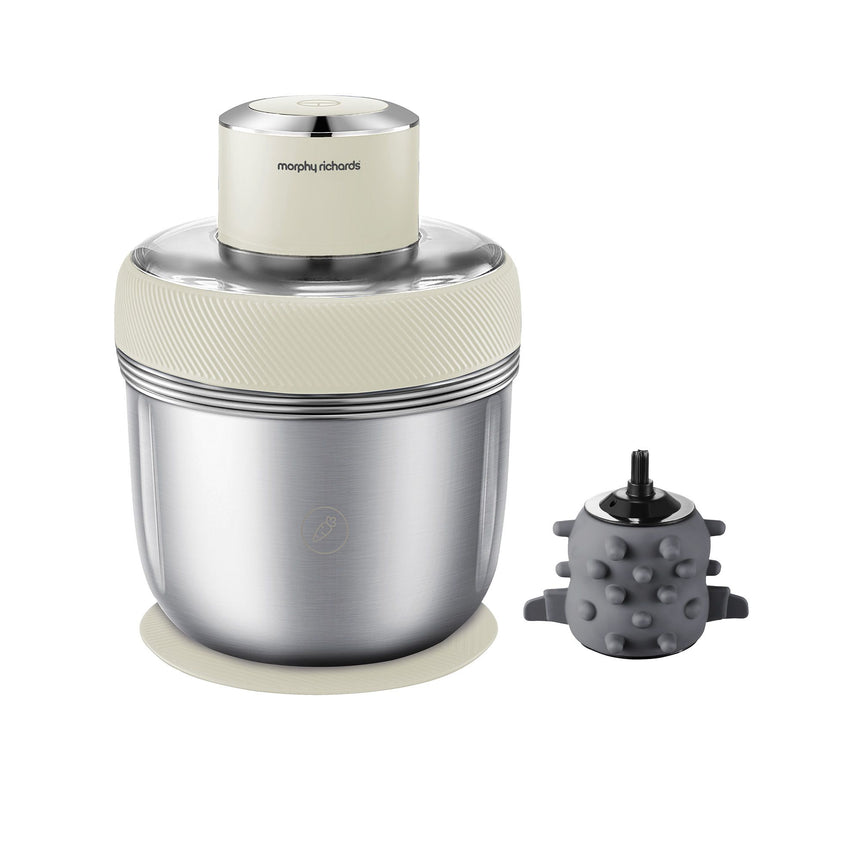 Morphy Richards Stainless Steel Chopper in White - Image 05