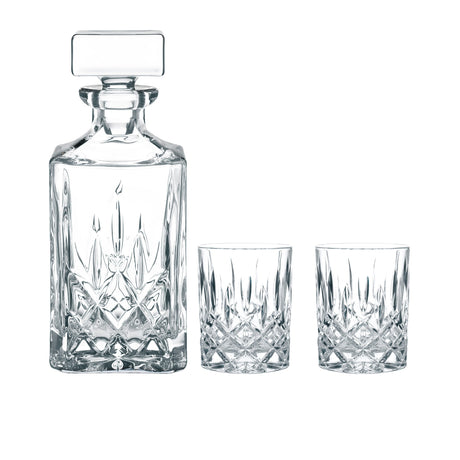 Nachtmann Noblesse Whiskey Decanter 3 Piece Set - Image 01