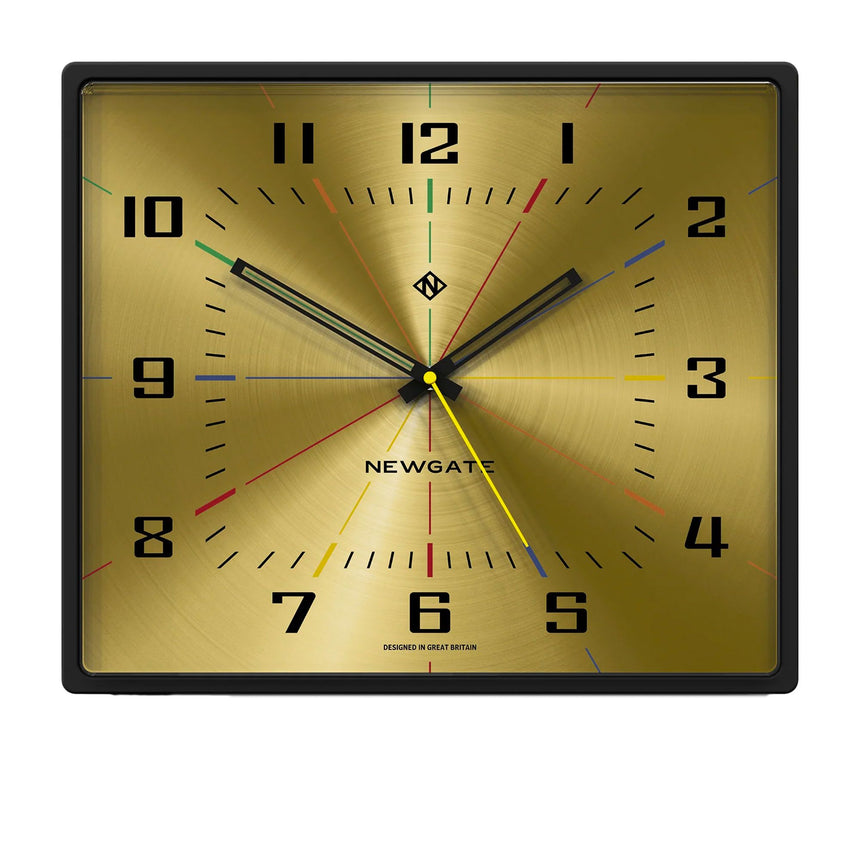 Newgate Box Office Wall Clock 41.7x36cm Brass - Image 01