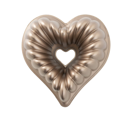 Nordic Ware Spring & Summer Toffee Elegant Heart Bundt Pan 28x10cm - Image 01