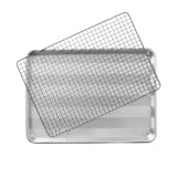 Nordic Ware Naturals Prism Textured Half Sheet with Nonstick Grid 45.5x32.5cm - Image 01