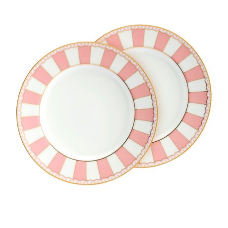 Noritake Carnivale Cake Plate 16cm Set of 2 Pink - Image 01