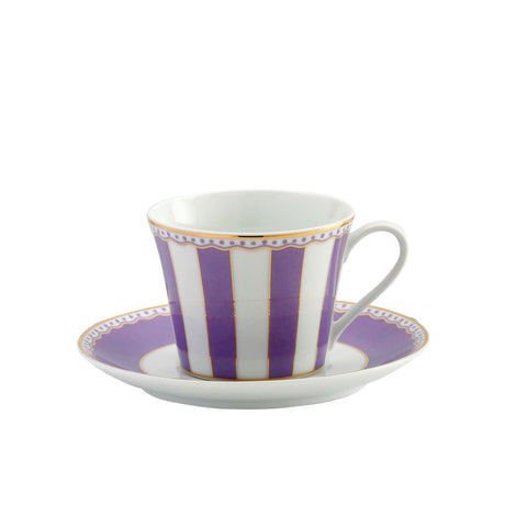 Noritake Carnivale Cup and Saucer 220ml Lavender - Image 01