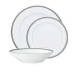 Noritake Charlotta Platinum Dinner Set 12 Piece - Image 01