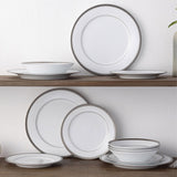 Noritake Charlotta Platinum Dinner Set 12 Piece - Image 05