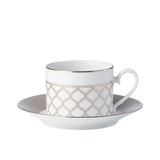 Noritake Eternal Palace Cup and Saucer 225ml Platinum - Image 01