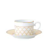 Noritake Eternal Palace Tea Cup and Saucer 225ml Caramel - Image 01