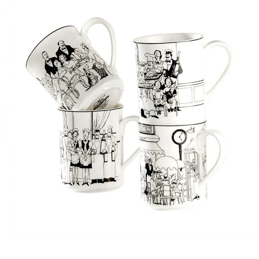 Noritake Le Restaurant 4pc Mug Set - Image 01