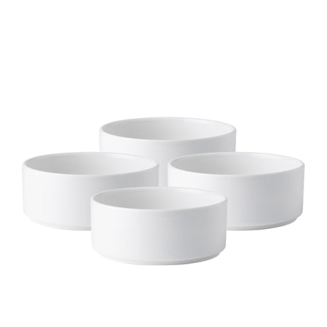 Noritake Stax White Cereal Bowl Set of 4 - Image 01