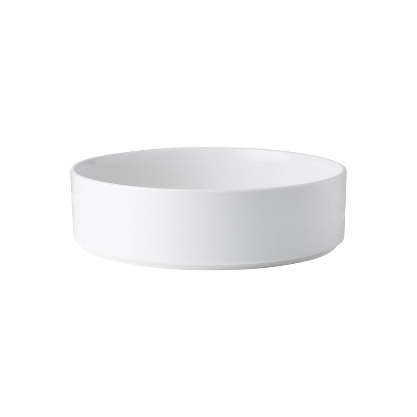 Noritake Stax in White Round Serving Bowl 25cm - Image 01