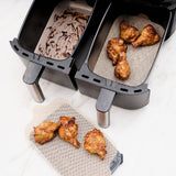 Nostik Dual Basket Rectangular Air Fryer Liner 30cm Set of 4 - Image 03