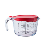 O'Cuisine Glass Measuring Jug with Lid 1 Litre - Image 01