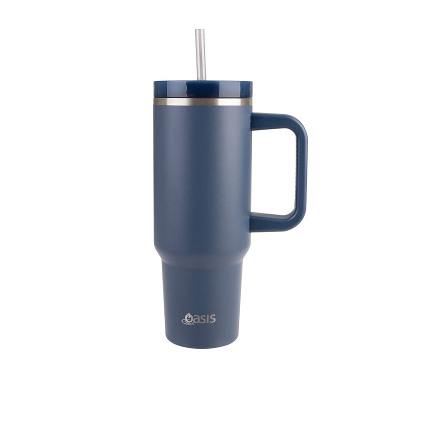 Oasis Commuter Double Wall Insulated Travel Mug 1.2 Litre Indigo - Image 01