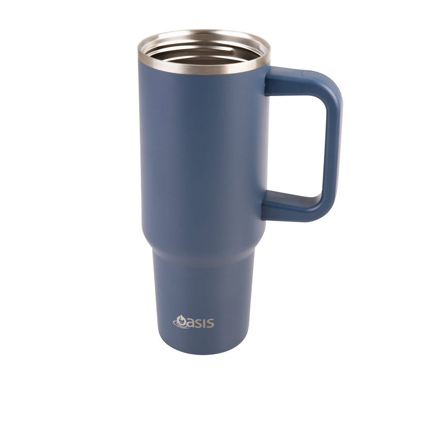 Oasis Commuter Double Wall Insulated Travel Mug 1.2 Litre Indigo - Image 05