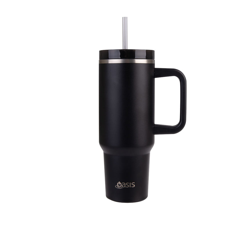 Oasis Commuter Double Wall Insulated Travel Mug 1.2 Litre in Black - Image 01