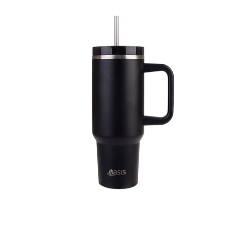 Oasis Commuter Double Wall Insulated Travel Mug 1.2 Litre in Black - Image 01